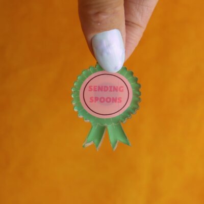"Sending Spoons" Pin
