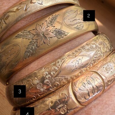 Gold Filled Vintage Bangles Collection Two