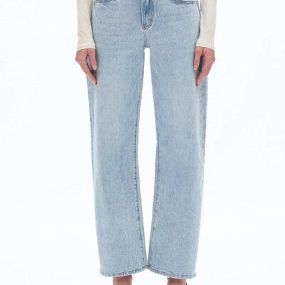 Mid Rise Barrel Jean