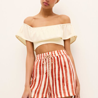 Ana Tierra Stripe Shorts