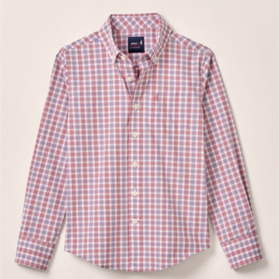 Brantley Malibu Red Button Down