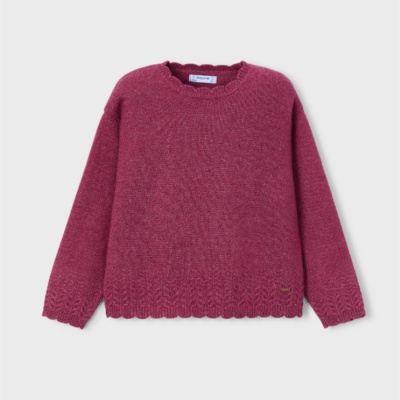 Cherry Knitted Smooth Sweater