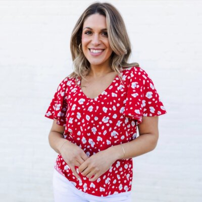 Crimson Party Animal Top