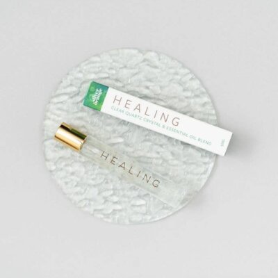 Healing – Clear Quartz Roller | Soothing Aromatherapy