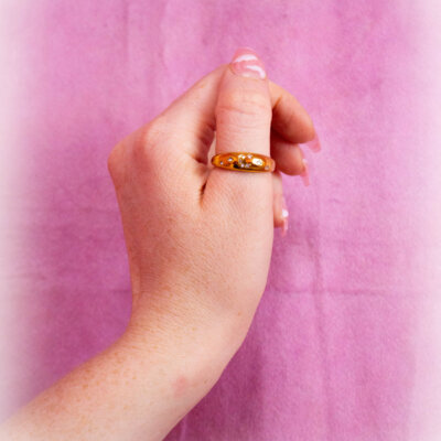 Celestial Stretch - Puffy Titanium Ring