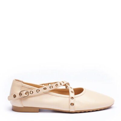 Mercy Nude Ballet Flats