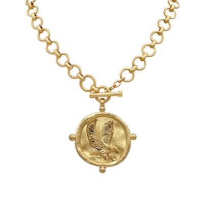 Ready To Soar Eagle Pendant Necklace