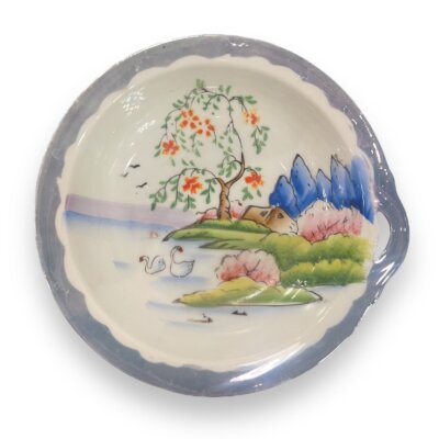 Lusteware Bowl with Asian Print