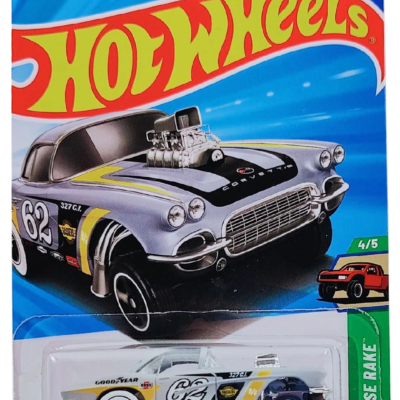 Hot Wheels: '62 Corvette Gasser JBB08 HW Reverse Rake 4/5 Gray