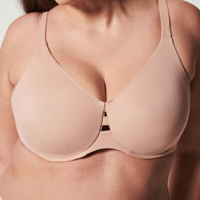 Spanx® Low Profile Minimizer Bra in Champagne Beige