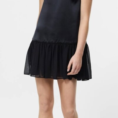 Marina Silky Drop Waist Mini Dress