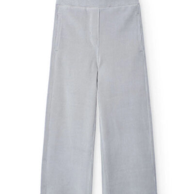 Grey Knit Corduroys
