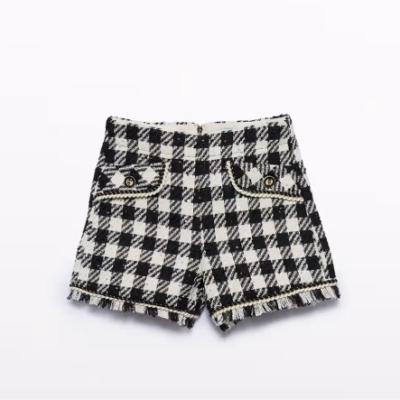 Vichy Sequin Bermuda Shorts