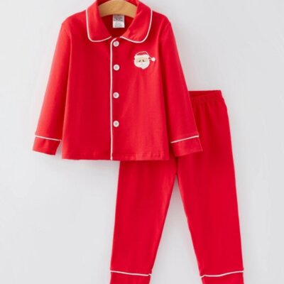 Christmas Embroidered Boys Pajama's