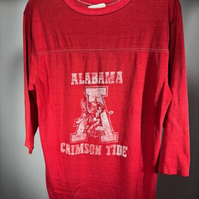 1970's Alabama X Cherokee Warriors 3/4 Sleeves Shirt Small