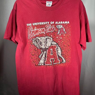 Vintage Alabama Crimson Graphic T-Shirt Medium