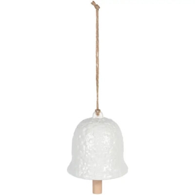 "White Floral" Cermic Bell