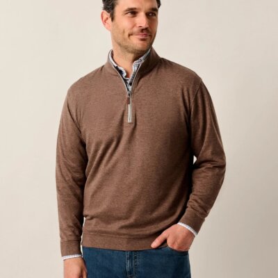 Sully 1/4 Zip - Grizzly