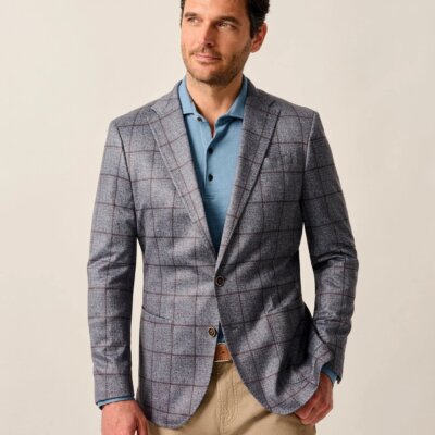 Malachi Windowpane Gray Sport Coat