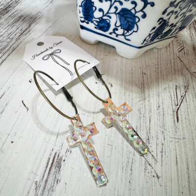 Shimmered In Faith Earrings