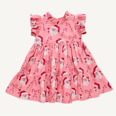 Pink Candy Cane Santa Jennifer Dress