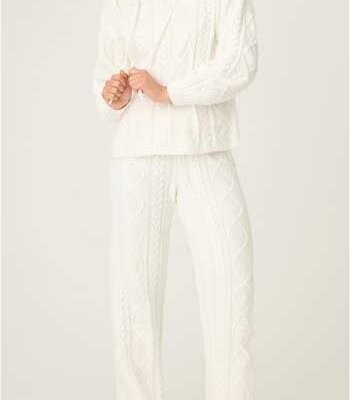 PJ Salvage Chenille Cable Pants