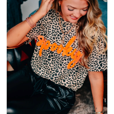 Spooky Leopard Tee