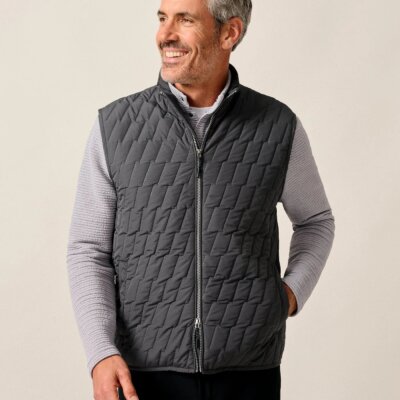 Belfry Quilted Vest Dark Gray