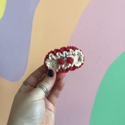 Crocheted Hair Clips