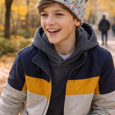 Splattered Beanie 0520 / Free Shipping