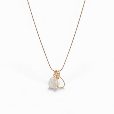 Delicate Details Pearl Charm Necklace