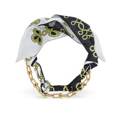 A Scarf & Chain Combo Moment Necklace