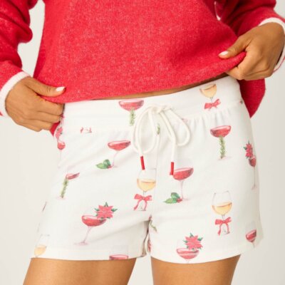 PJ Salvage Holiday Wine Shorts