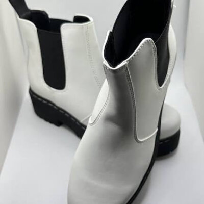 White & Black Boot