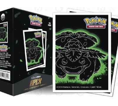 Pokémon TCG: Neon Kanto 105ct APEX Deck Protector Sleeves Venusaur