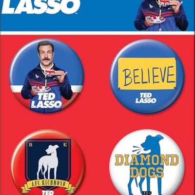 Ted Lasso 4 Button Set