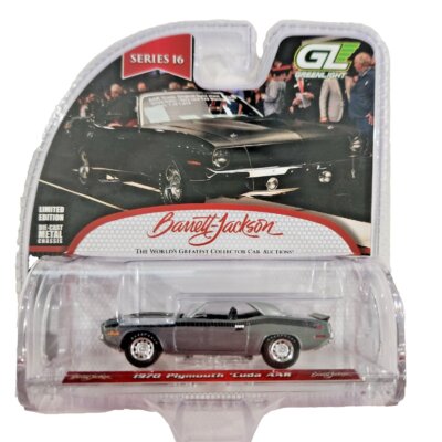 GreenLight: RAW MACHINE 1970 Plymouth 'Cuda AAR - Barrett - Jackson Release 16 (37330)