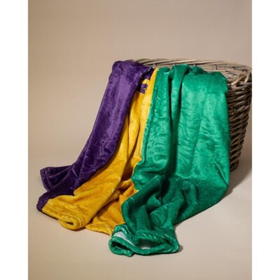 Mardi Gras Flag Throw