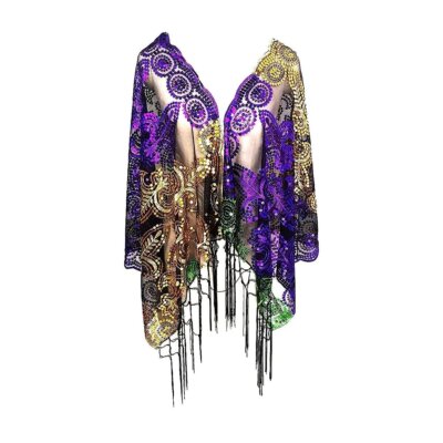 Mardi Gras Sequin Scarf
