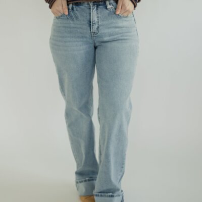 Walking on Sunshine High Rise Cuffed Jean by Vervet