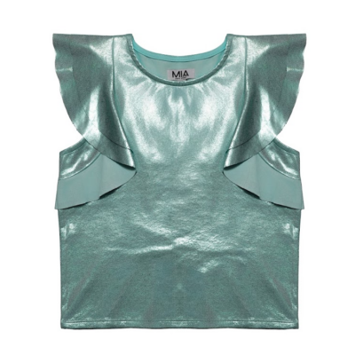 Mint Flutter Sleeve Top