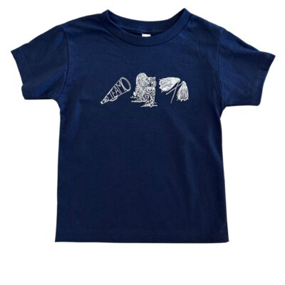 Navy Tiger T-Shirt, Toddler Girls