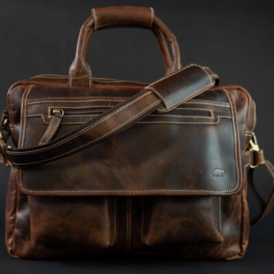 Kodiak Buffalo Leather Pilot Bag