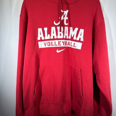 Alabama Volleyball X Nike Team Issued Crimson W Hood 2XL XXL