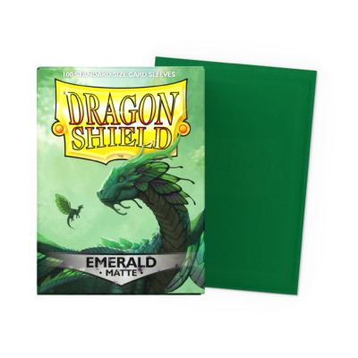 Dragon Shield Matte Sleeves – Matte Emerald (100ct) Standard Size