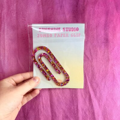 Colorful Jumbo Paperclips