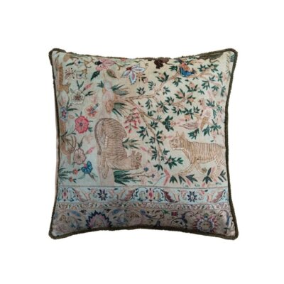 Velvet Safari Botanical Pillow