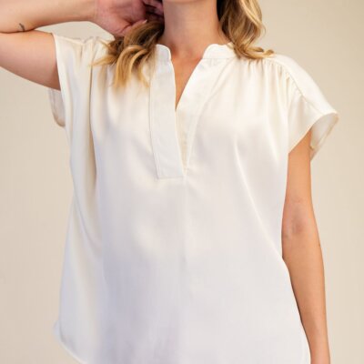 The Monroe Classic Top in Cream