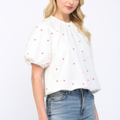 Love Note Puff Sleeve Top
