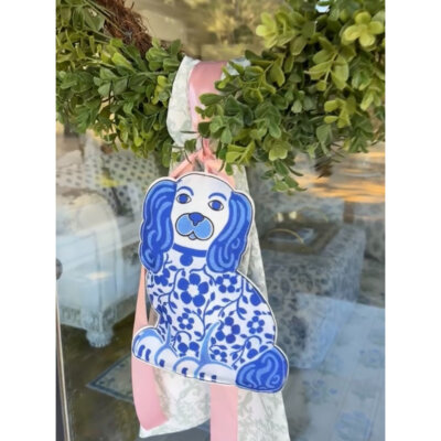 Chinoiserie Staffordshire Dog
Canvas Plush Ornament